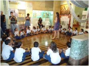 Atividade da Primavera dos Museus no Museu Amazônico em Manaus (AM)