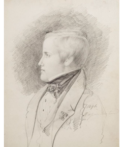 Retrato à lápis de d.Pedro II