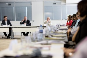 Ministro da Cultura (centro), durante reunião do Comitê de Gestão do Ibram