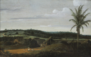 Paisagem Mocambos 1659 - Frans Post  / Divulgação: Museu Nacional de Belas Artes/Ibram.