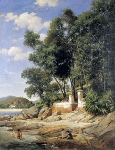 Imagem: Paisagem Vista do Morro Cavalão Niterói, RJ 1884, Johann Georg Grimm / Divulgação: Museu Nacional de Belas Artes/Ibram.